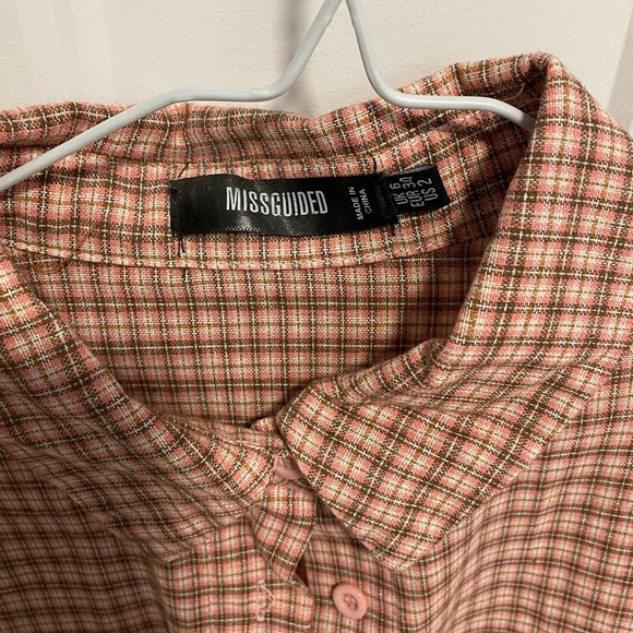 Missguided plaid shirt - Picture 3 of 3